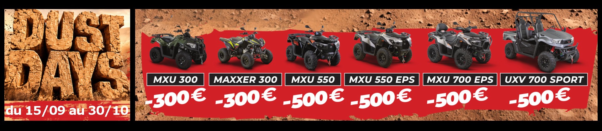 Quad, SSV, nos offres