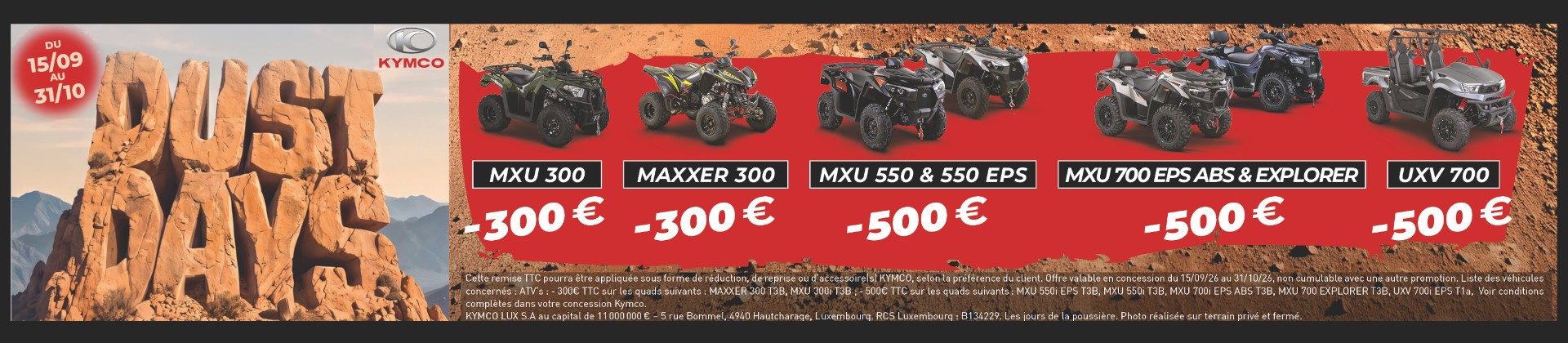 Quad, SSV, nos offres