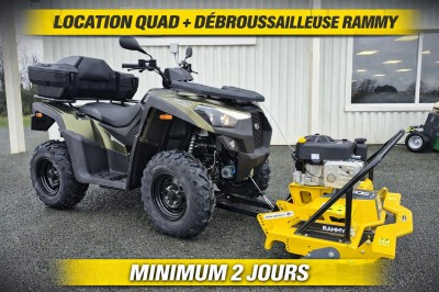 Location libre QUAD + Débroussailleur RAMMY 120 ATV PRO